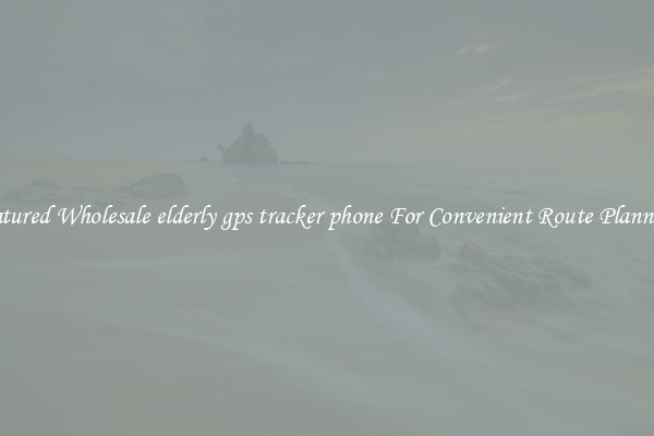 Featured Wholesale elderly gps tracker phone For Convenient Route Planning 