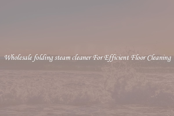 Wholesale folding steam cleaner For Efficient Floor Cleaning