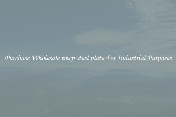 Purchase Wholesale tmcp steel plate For Industrial Purposes