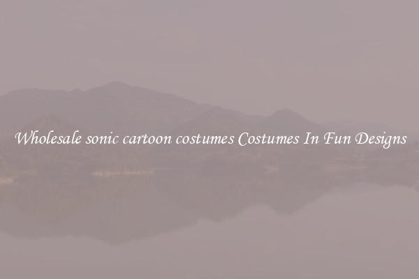 Wholesale sonic cartoon costumes Costumes In Fun Designs
