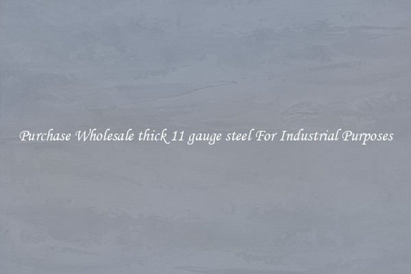 Purchase Wholesale thick 11 gauge steel For Industrial Purposes