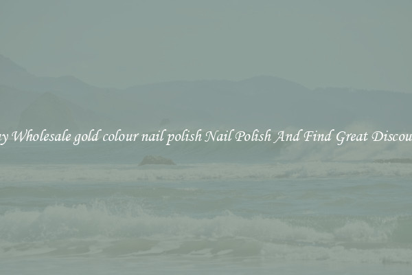 Buy Wholesale gold colour nail polish Nail Polish And Find Great Discounts