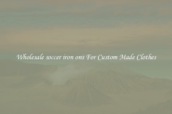 Wholesale soccer iron ons For Custom Made Clothes