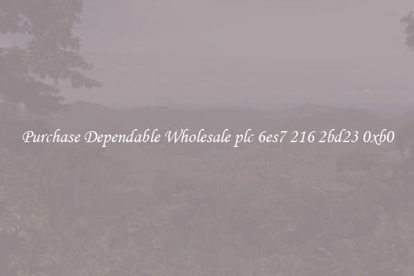 Purchase Dependable Wholesale plc 6es7 216 2bd23 0xb0