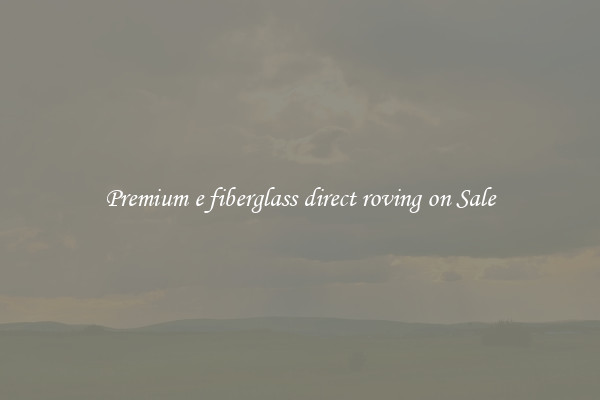 Premium e fiberglass direct roving on Sale