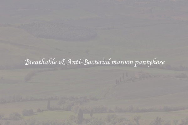 Breathable & Anti-Bacterial maroon pantyhose