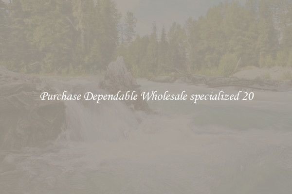 Purchase Dependable Wholesale specialized 20
