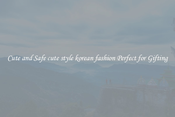Cute and Safe cute style korean fashion Perfect for Gifting