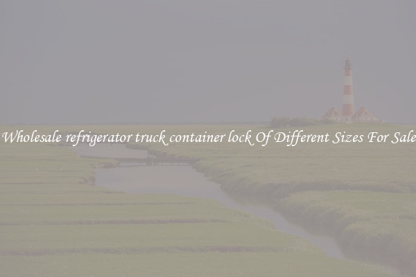 Wholesale refrigerator truck container lock Of Different Sizes For Sale