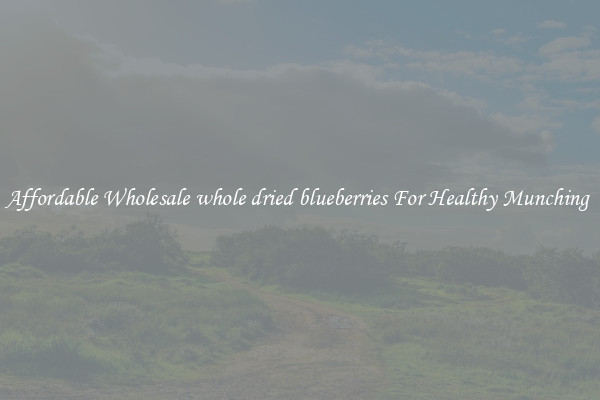 Affordable Wholesale whole dried blueberries For Healthy Munching 