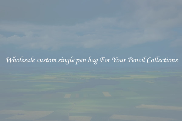 Wholesale custom single pen bag For Your Pencil Collections