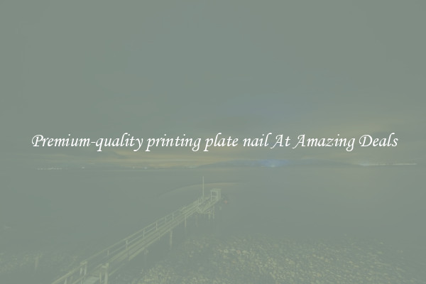 Premium-quality printing plate nail At Amazing Deals