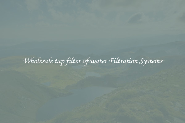 Wholesale tap filter of water Filtration Systems