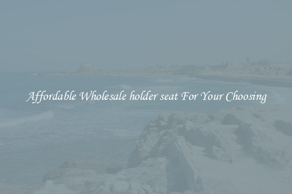 Affordable Wholesale holder seat For Your Choosing