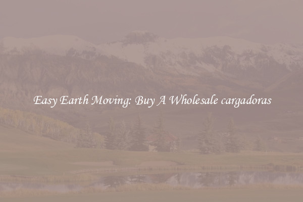 Easy Earth Moving: Buy A Wholesale cargadoras